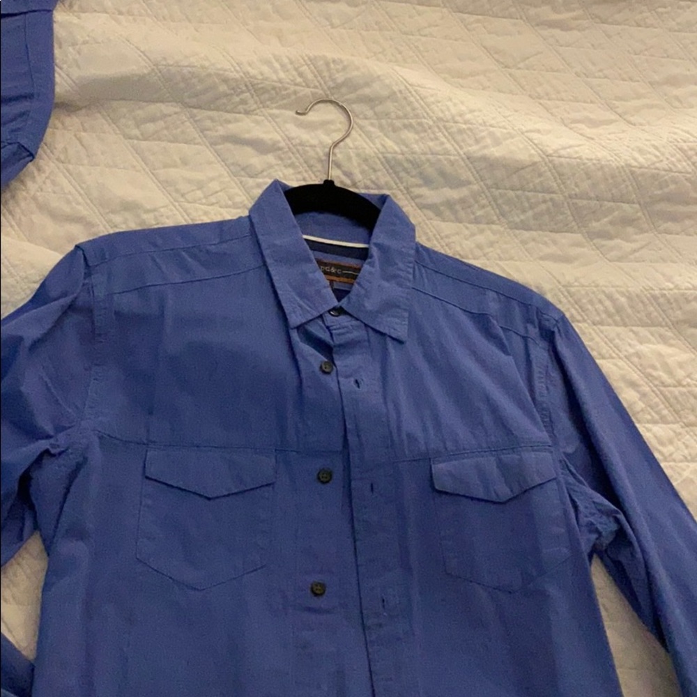 Blue long sleeve button down PD&C